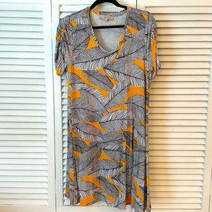 Palm Leaf T-shirt Dress by Loft